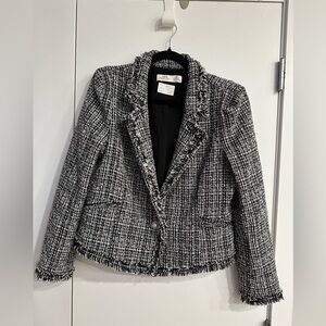DEX Women's Black and White Tweed Jacket
